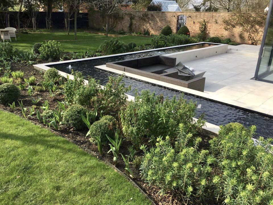 Landscape design in a Norfolk Garden