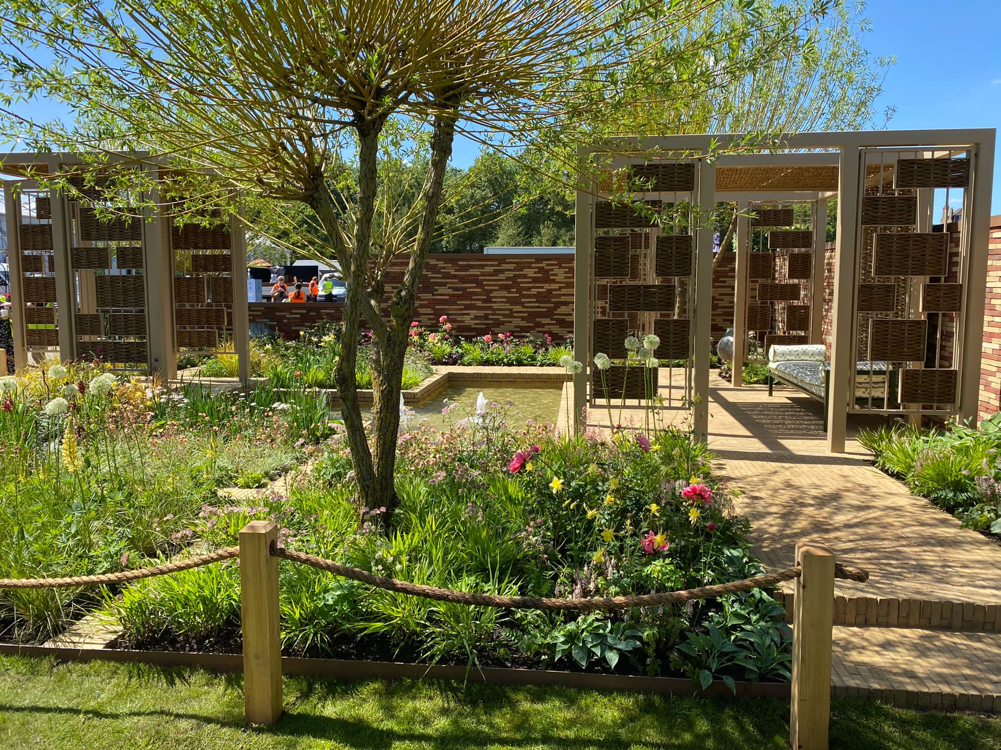 chelsea flower show garden design in progress